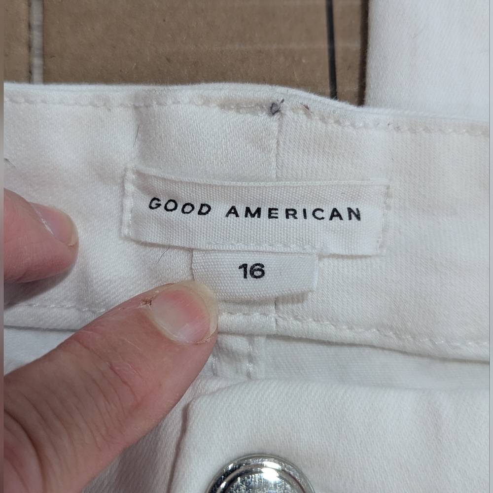 Good American White Skinny High Rise Jeans Size 16 Never Worn - Picture 3 of 12